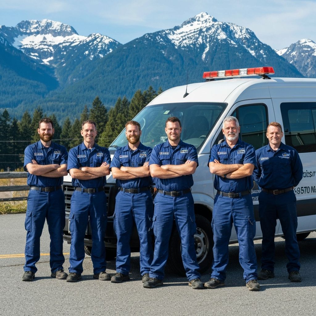 The Evercrest Restoration team assisting a homeowner