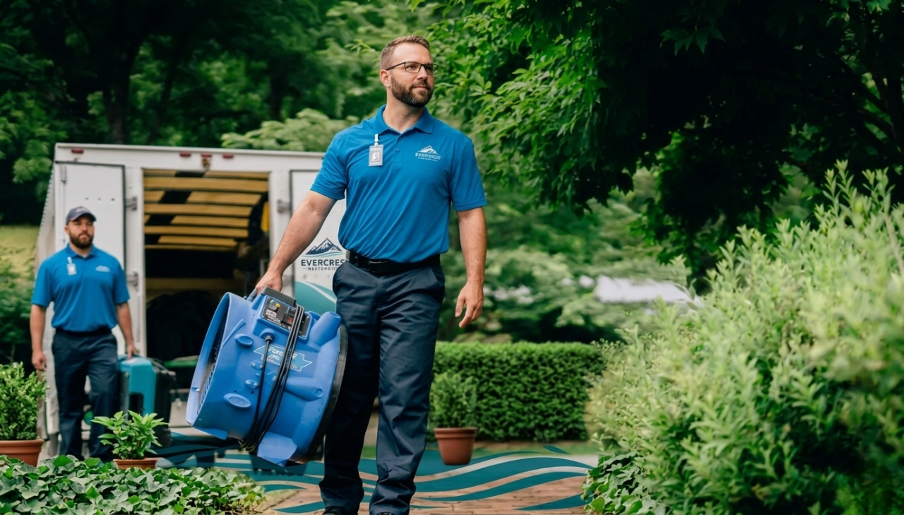 Professional restoration work in progress